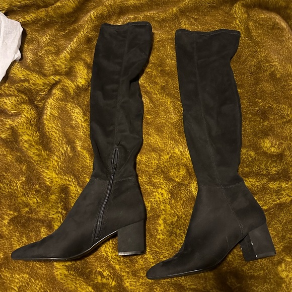 Steve Madden over the knee suede boots - Picture 3 of 4